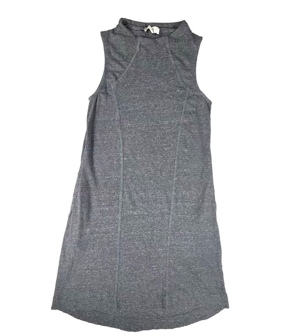 Synergy Organic Clothing Grey Heather Sleeveless Mini Dress with Pockets Size XS